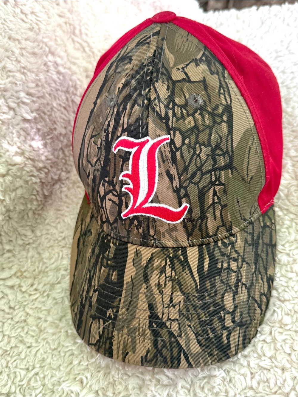 University Of Louisville Cardinals Captivating Headgear Red Camo Cap One Size